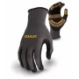 Stanley SY510L-QS Arbeitshandschuhe, Größe L (9) - Synthetikleder-Handfläche, Spandex-Rücken, Neopren-Bündchen, EN 388 zertifiziert, Schwarz/Gelb