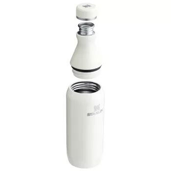 STANLEY The All Day Slim Bottle 0,35L Glänzend Creme Vakuumisolierte Edelstahl