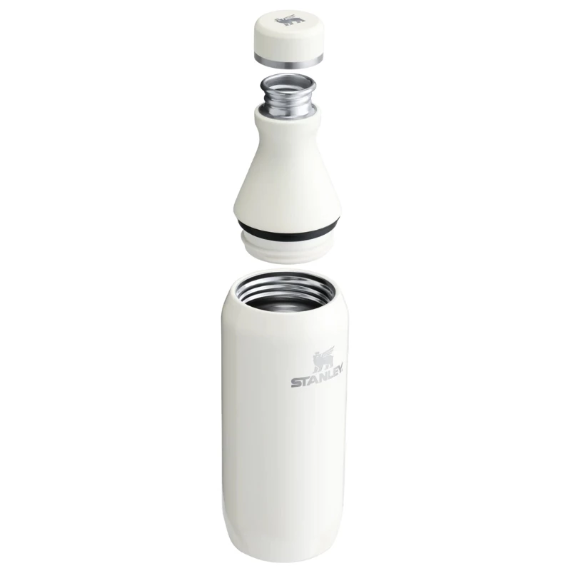STANLEY The All Day Slim Bottle 0,35L Glänzend Creme Vakuumisolierte Edelstahl