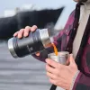 STANLEY The Artisan Thermobehälter 0,5L Schwarz – Vakuumisolierter Edelstahl, auslaufsicher, 6 Std. heiß / 12 Std. kalt