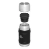 STANLEY The Artisan Thermobehälter 0,5L Schwarz – Vakuumisolierter Edelstahl, auslaufsicher, 6 Std. heiß / 12 Std. kalt