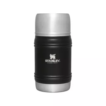 STANLEY The Artisan Thermobehälter 0,5L Schwarz – Vakuumisolierter Edelstahl, auslaufsicher, 6 Std. heiß / 12 Std. kalt