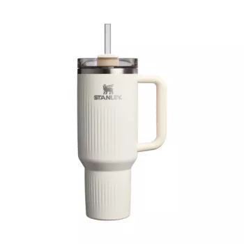 STANLEY The Quencher H2.0 Fluted Tumbler 1,18L Glossy Cream mit Strohhalm