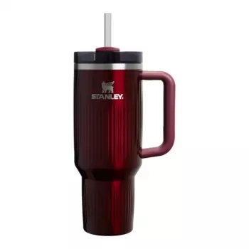 STANLEY The Quencher H2.0 Fluted Tumbler 1,18L Glossy Maroon Thermosbecher mit Strohhalm