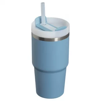 STANLEY The Quencher H2.O FlowState Tumbler 0,59L Blauviolett mit Strohhalm