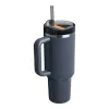 STANLEY The Quencher H2.O FlowState Thermobecher 1,18L Grau mit Strohhalm