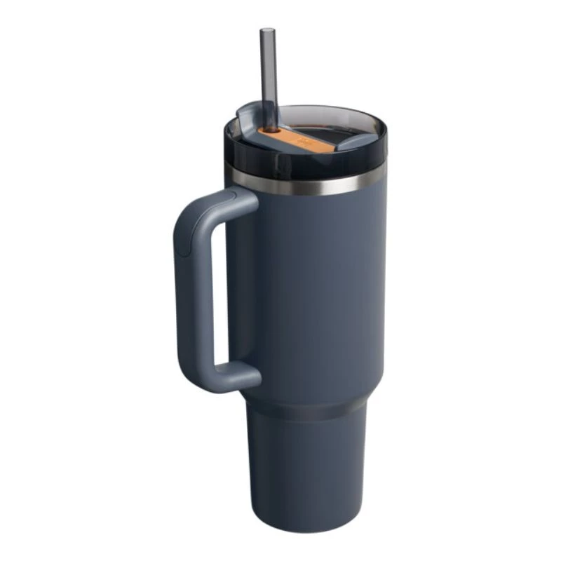 STANLEY The Quencher H2.O FlowState Thermobecher 1,18L Grau mit Strohhalm