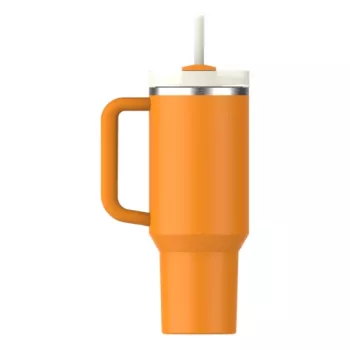 STANLEY The Quencher H2.O FlowState Becher 1,18L Orange mit Strohhalm