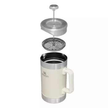 STANLEY The Stay-Hot French Press 1,4L Kaffee-Thermoskanne in Glänzend Creme