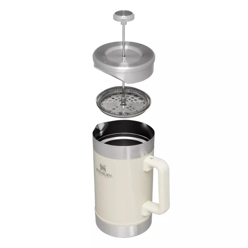 STANLEY The Stay-Hot French Press 1,4L Kaffee-Thermoskanne in Glänzend Creme