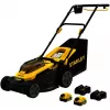 STANLEY V20 Akku-Rasenmäher 36V (2x18V) Schwarz/Gelb, 2x 4,0 Ah Li-Ion Akkus