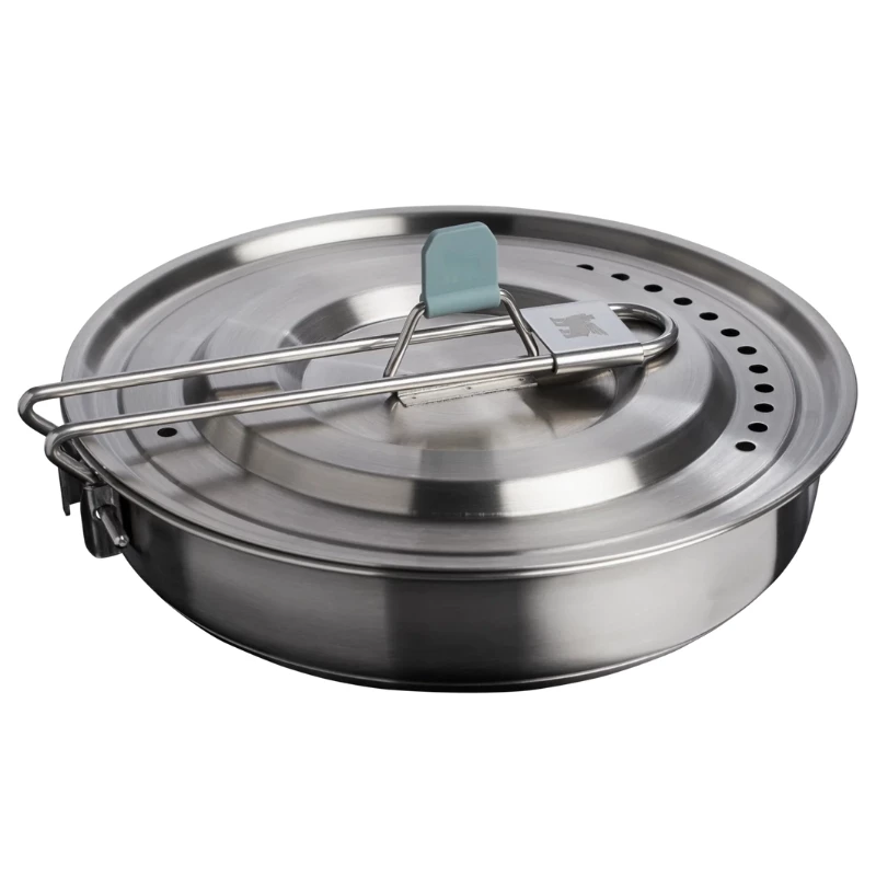 STANLEY Wildfare Core Bratpfannen-Kochset 0,94L 4-teiliges Camping-Kochgeschirr-Set Blaugrau/Dunkelgrau