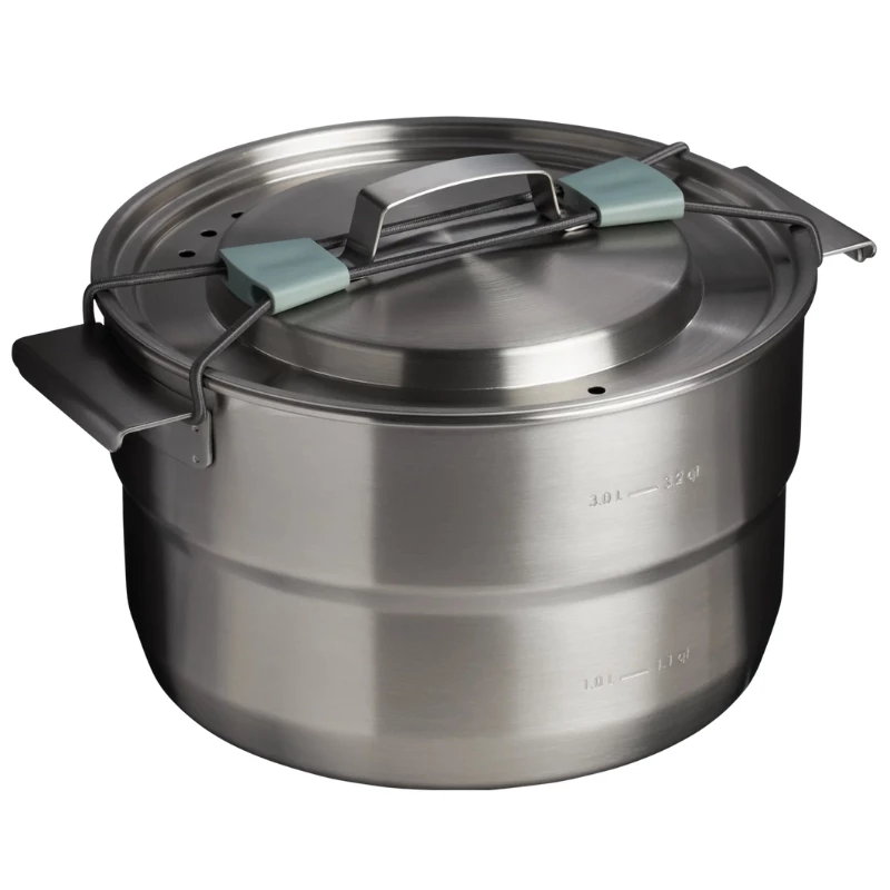 STANLEY Wildfare Core Full Serve Kochset 3,78L Petrol/Dunkelgrau 13-teiliges Camping-Kochset