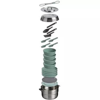 STANLEY Wildfare Core Full Serve Kochset 3,78L Petrol/Dunkelgrau 13-teiliges Camping-Kochset