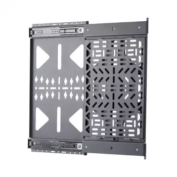 StarTech 1U Auszugspanel für AV-Komponenten, 19-Zoll Rackmontage, Stahl, Schwarz