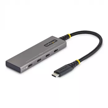StarTech 4-Port USB-C Hub - 10 Gbps, 100W PD Charging, Overcurrent Protection, PCR Aluminum - 3x USB-C 3.2 Gen 2 + 1x USB-C 3.2 Gen 2 (Power Delivery) - Desktop