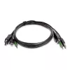 StarTech.com 1,8 m DisplayPort KVM-Kombikabel mit USB 2.0 und 3,5-mm-Audio – TAA-konform