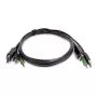 StarTech.com 1,8 m DisplayPort KVM-Kombikabel mit USB 2.0 und 3,5-mm-Audio – TAA-konform