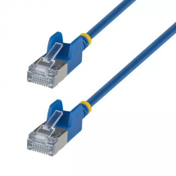 StarTech.com 15cm Ultra Slim Cat6a Patchkabel - RJ-45 Stecker zu RJ-45 Stecker - Blau