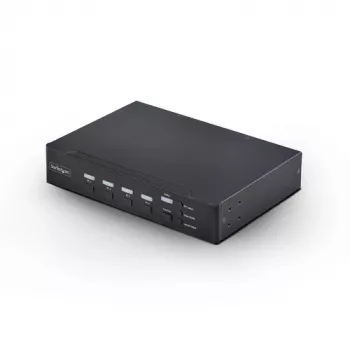 StarTech.com 4-Port DVI-I KVM Switch mit Audio und USB 2.0 Hub