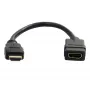StarTech.com 6 in HDMI-Verlängerungskabel, kurz - 4K 30Hz, vergoldet, schwarz