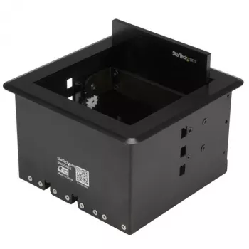 StarTech.com Kabelmanagement-Box für Konferenztische - Schwarz - Einbau-Pop-up