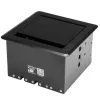 StarTech.com Kabelmanagement-Box für Konferenztische - Schwarz - Einbau-Pop-up