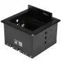 StarTech.com Kabelmanagement-Box für Konferenztische - Schwarz - Einbau-Pop-up