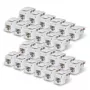 StarTech.com Cat6 Keystone Jack 24er-Pack, RJ45 UTP, 90-Grad 110 Punch Down, Weiß