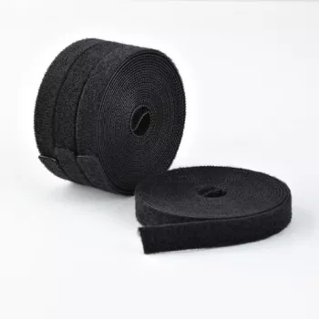 StarTech.com Klettverschlussband-Rolle - 4,6 m - Schwarz (4er-Pack)