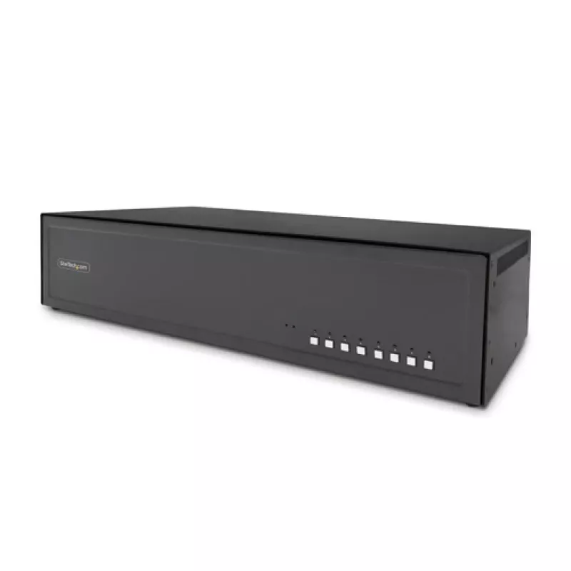 StarTech.com Secure 8-Port KVM Switch - 8 x KVM - Rack-montierbar