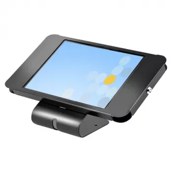 StarTech.com Sicherer Tablet-Ständer – Diebstahlsicherer Universal-Tablethalter für Tablets bis 10,5 Zoll, abschließbarer Schreibtisch-K-Slot, VESA-Halterung, Wandhalterung – Sicherer POS-Tablet-Ständer (SECTBLTPOS2)