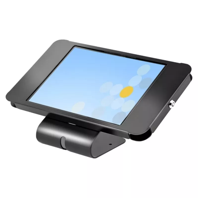 StarTech.com Sicherer Tablet-Ständer – Diebstahlsicherer Universal-Tablethalter für Tablets bis 10,5 Zoll, abschließbarer Schreibtisch-K-Slot, VESA-Halterung, Wandhalterung – Sicherer POS-Tablet-Ständer (SECTBLTPOS2)