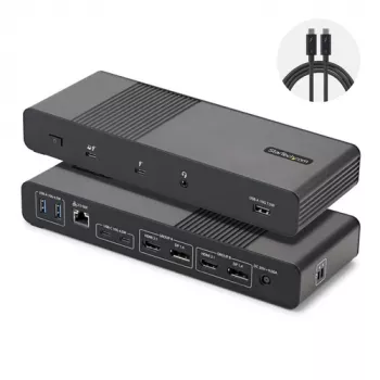 StarTech.com Thunderbolt 5 Dockingstation - USB4 / Thunderbolt 4 / Thunderbolt 5 - 8K 60Hz - 140W PD - 12-in-1