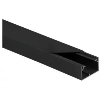 STASIŃSKI CLS 40x25 Elektro-Installationskanal-Set Schwarz 2m (10er-Pack)