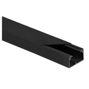 STASIŃSKI CLS 40x25 Elektro-Installationskanal-Set Schwarz 2m (10er-Pack)