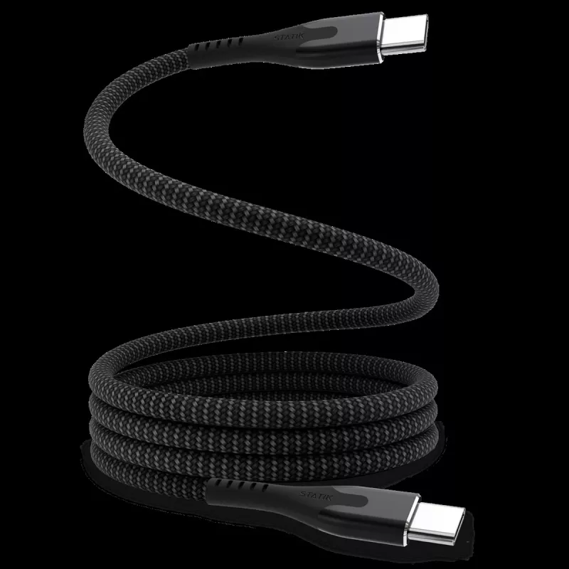 STATIK MagStack Pro Magnetic Cable USB-C auf USB-C 1m Schwarz