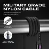 STATIK PowerPivot Pro Nylon Braided Cable, USB-C auf USB-C, 2m, Schwarz