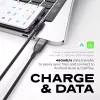 STATIK PowerPivot Pro Nylon Braided Cable, USB-C auf USB-C, 2m, Schwarz