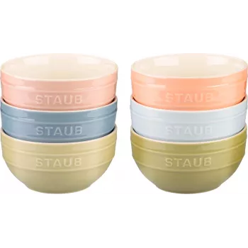 STAUB Servierset mit 6 Mini-Schalen 12 cm, mehrfarbig