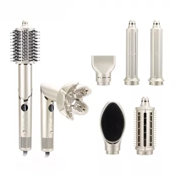 StayBeauty von Extralink M-17959L Faltbarer 8-in-1 Heißluft-Styler mit Ionisierung, 1400W, 8 Aufsätze, Styling-Set