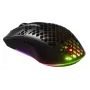 SteelSeries Aerox 3 Wireless Optische Gaming-Maus - 18000 CPI, 80 Mio. Klicks, RGB, Onyx - Refurbished