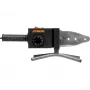 STHOR T78912 Thermoplast-Schweißgerät für Rohre 850W mit 6 Matrizengrößen 20-63mm, PTFE-beschichtete Platte, IPX4, Tragekoffer