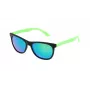 STING MAN SS654154U28V Rechteckige Sonnenbrille - Schwarzer Rahmen, graue Gläser 56/17/140 mm
