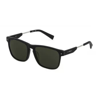 STING SST384-550703 Unisex-Sonnenbrille, Acetatrahmen, Polycarbonatgläser, UV400-Schutz, 55/16/140 mm