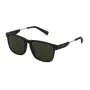 STING SST384-550703 Unisex-Sonnenbrille, Acetatrahmen, Polycarbonatgläser, UV400-Schutz, 55/16/140 mm