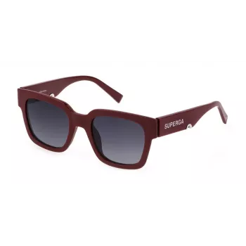 STING SST459-520G96 Unisex-Sonnenbrille, schwarzer Rahmen, graue Gläser, 52 mm