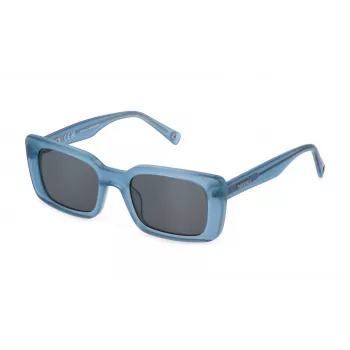 STING SST477-510939 Unisex-Sonnenbrille, schwarzer Rahmen, graue Gläser, 51/21/140 mm