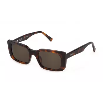 STING SST477-5109JC Unisex-Sonnenbrille, Acetatrahmen, Polycarbonat-Gläser, UV400, 51/21/140 mm