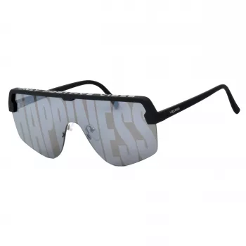 STING Unisex SST341-996AAL Sonnenbrille Dunkelgrauer Rahmen Graue Gläser 99/01/140 mm
